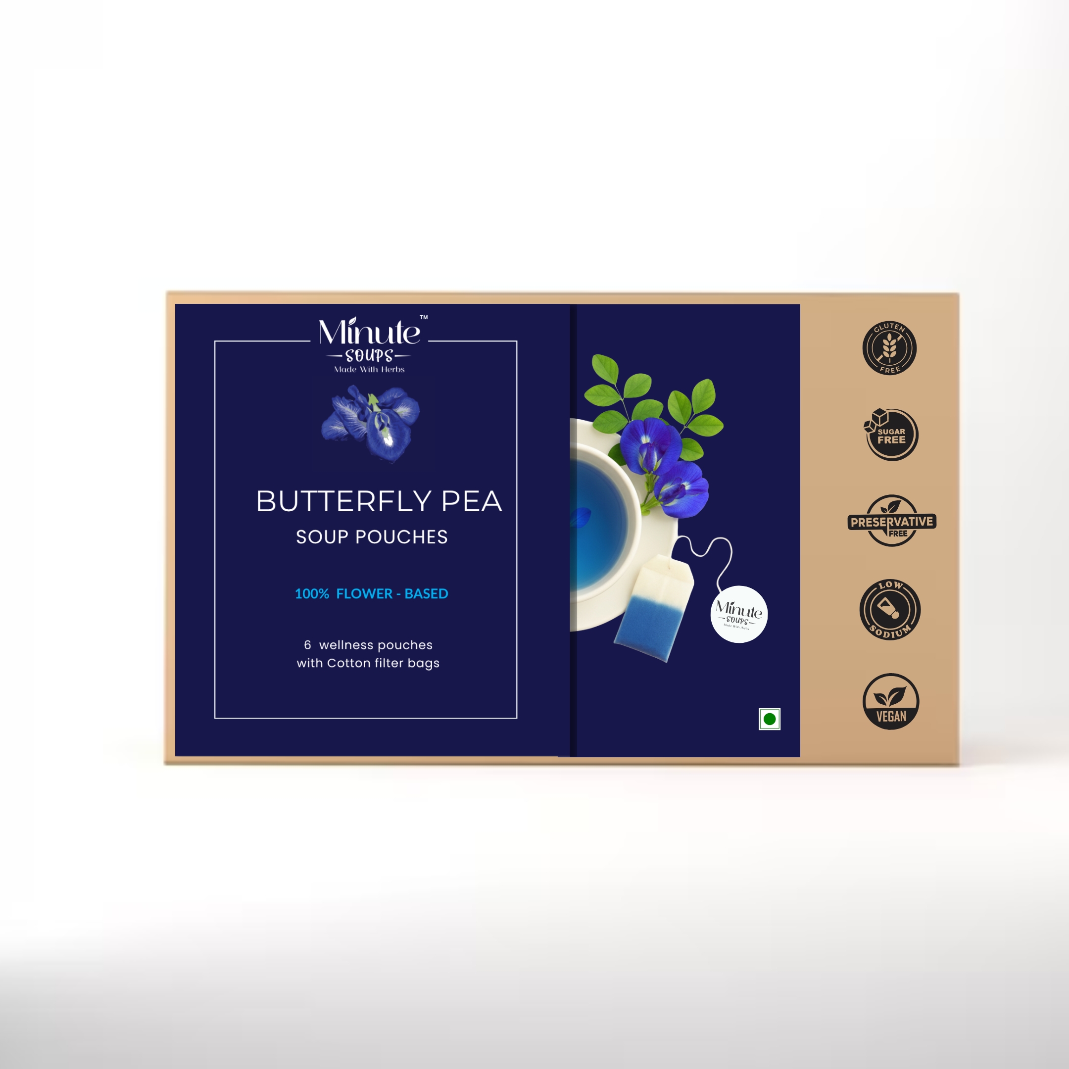 Blue Butterfly Pea Flower Dip Soup