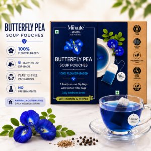 Minute Soups Organic Blue Pea Flower Sangu Poo Dip Soup Packets