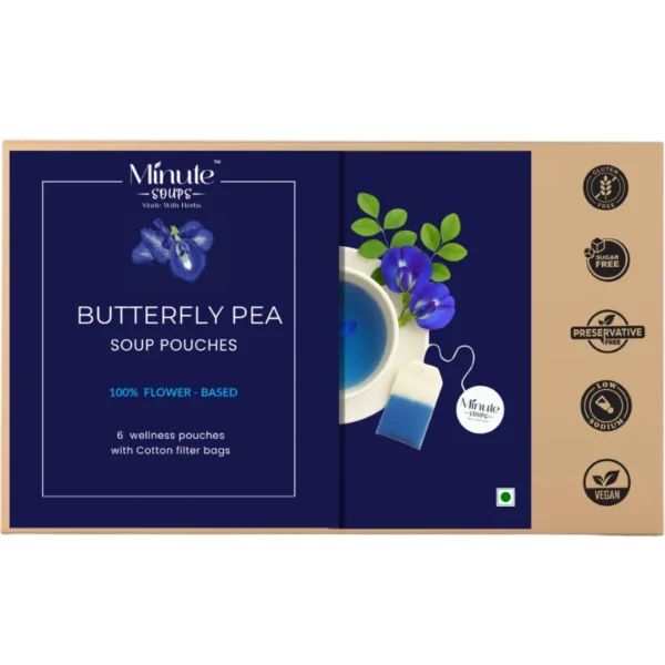 Blue Butterfly Pea Flower Dip Soup