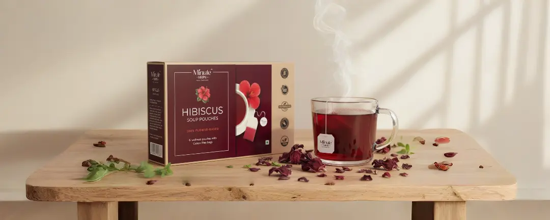 Minute Soups blue pea blend hero image