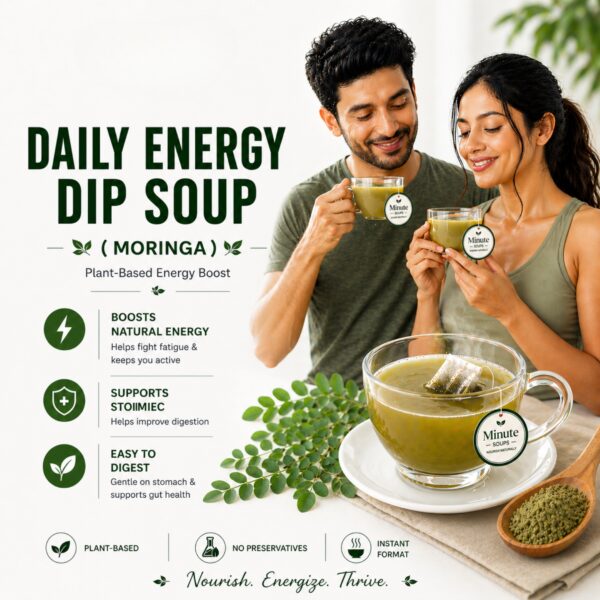 Daily Energy Moringa Dip Soup - plant-based energy boost