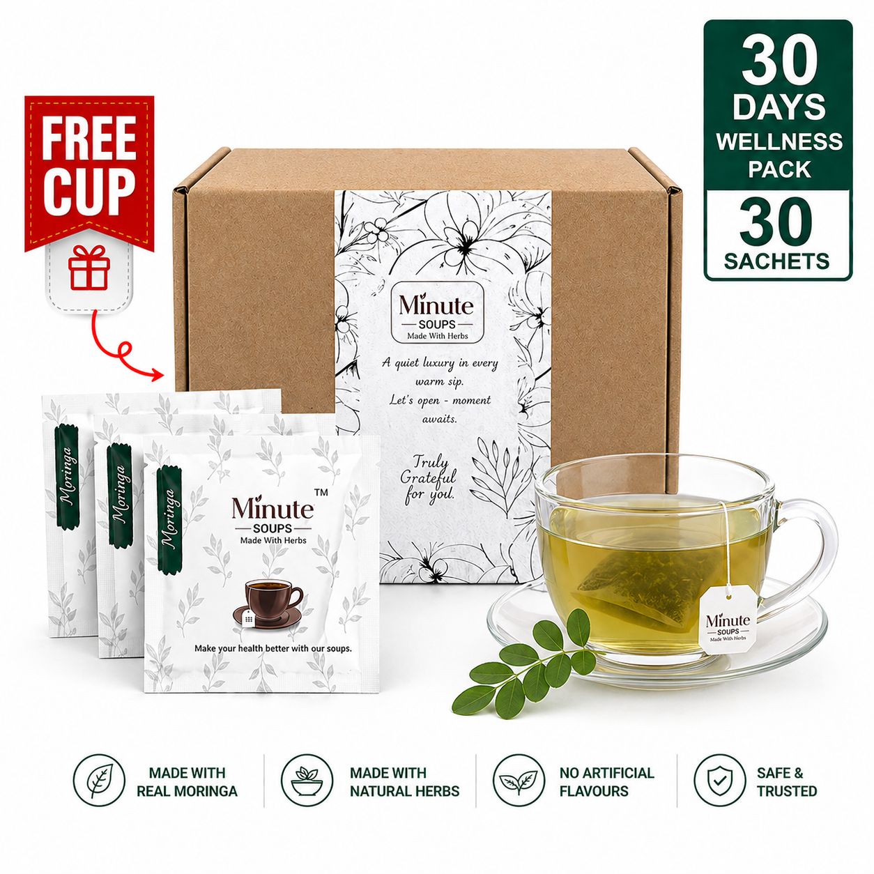 Minute Soups 30 Days Wellness Pack with Moringa